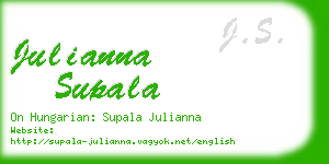 julianna supala business card